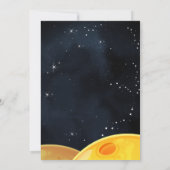 schattig planeet Alien Stars Space Galaxy 1e Verja Kaart (Achterkant)