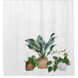 Schattig "PlantenOuder" Botanisch Planten Design Douchegordijn