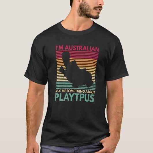 Schattig Platypus citaat voor een Monotreme Platyp T-shirt (Voorkant)