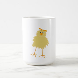 Schattig pluizig geel baby kuiken koffiemok