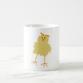 Schattig pluizig geel baby kuiken koffiemok