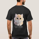 Schattig pluizig sinaasappel en witte kitten cat t-shirt (Achterkant)