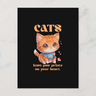 schattig poesje liefde briefkaart