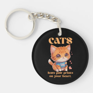 schattig poesje liefde sleutelhanger