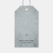 Schattig Polar Beer Knuffelen Kerstboom, Schattige Cadeaulabel (Achterkant)