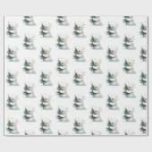 Schattig Polar Beer Knuffelen Kerstboom, Schattige Cadeaupapier (Vlak)