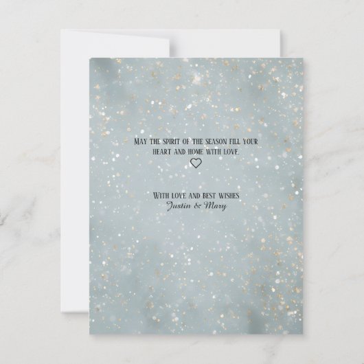 Schattig Polar Beer Knuffelen Kerstboom, Schattige RSVP Kaartje (Achterkant)