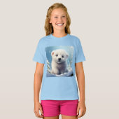 Schattig Polar Beer T Shirt - Schattige dierlijke  (Voorkant volledig)