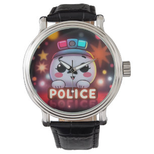 Schattig Politie Team – Aardig Patrouille Ontwerp Horloge