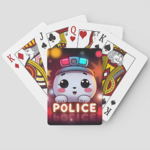 Schattig Politie Team – Aardig Patrouille Ontwerp Pokerkaarten