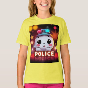 Schattig Politie Team – Aardig Patrouille Ontwerp T-shirt
