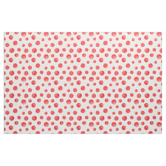 Schattig polka dot pattern l Rood en wit Stof (Fat Quarter)