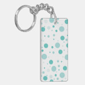 Schattig Polka Dots Pattern Sleutelhanger (Voorkant Links)
