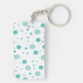 Schattig Polka Dots Pattern Sleutelhanger (achterkant)