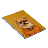 Schattig Pommerse Notitieboek (Rechterzijde)