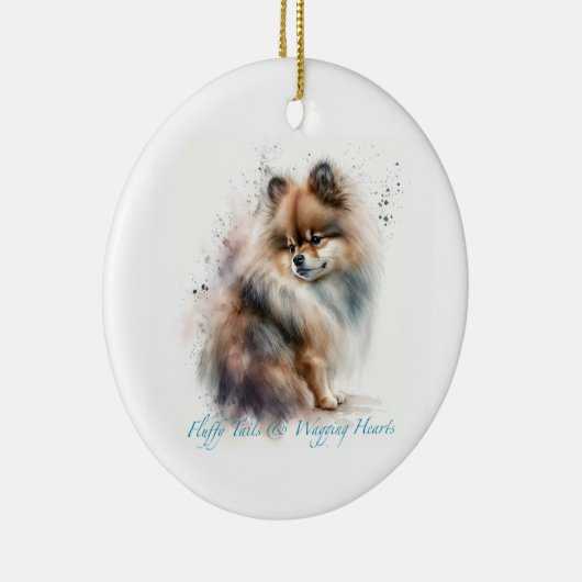 Schattig Pommerse ornament (Rechts)