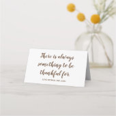 Schattig pompoen gelukkig Thanksgiving diner Plaatskaartje (Achterkant)