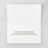 Schattig pompoen gelukkig Thanksgiving diner Plaatskaartje (Binnenkant ongevouwen)