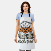 Schattig Pompoen Leraar Halloween Ontwerp_1 Schort (Gedragen)