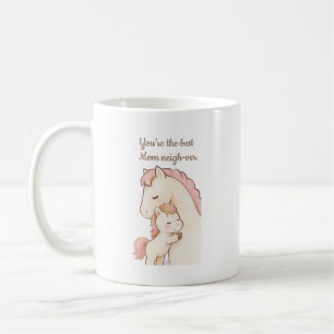 Schattig Pony Pun Beste Moeder Nooit Moederdagkaar Koffiemok