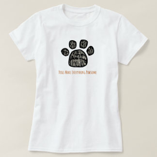 schattig pootje hondenliefhebber t-shirt