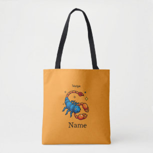 Schattig Pop Art Schorpioen Sterrenbeeld Horoscoop Tote Bag