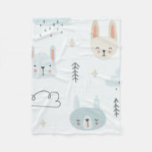 Schattig pop-uppatroon kinder fleece deken (Voorkant)