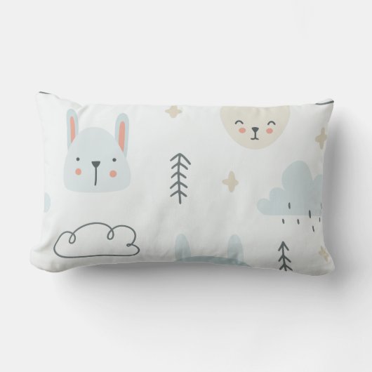 Schattig pop-uppatroon kinder kussen (Voorkant)