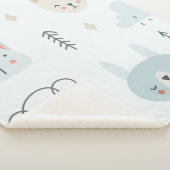 Schattig pop-uppatroon kinder sherpa deken (3/4)