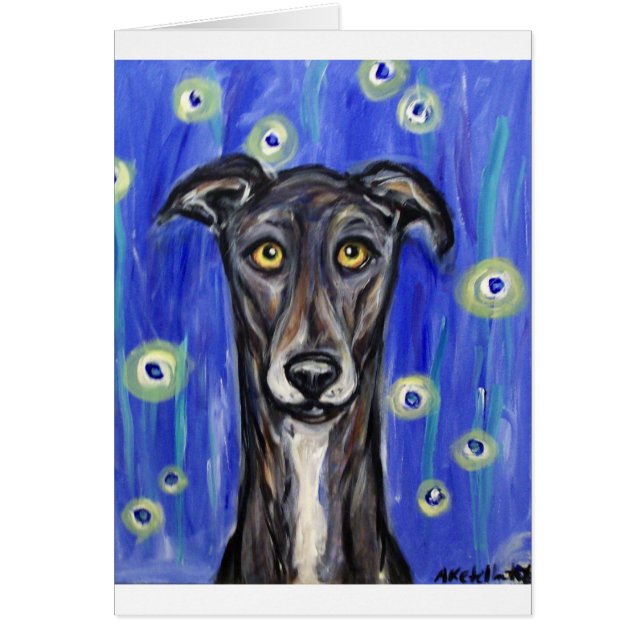 Schattig portret van Greyhound (Voorkant)