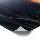 schattig portret van koele rode vossen | AI Art. Poster (Hoek)