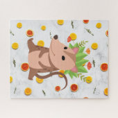 Schattig possum oppossum puzzle marsupial creatie legpuzzel (Horizontaal)