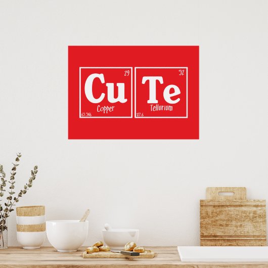 Schattig Poster (Keuken)