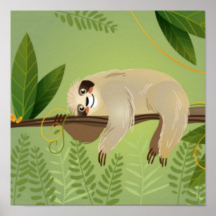 Schattig Poster met sleuf