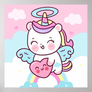 Schattig Poster Unicorn