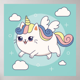 Schattig Poster Unicorn