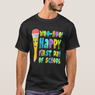 Schattig potlood gelukkig eerste dag van school le t-shirt