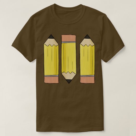 schattig potlood t-shirt (Design voorkant)