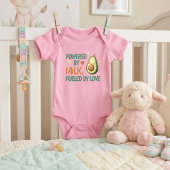 Schattig Powered by Milk Fueled by Love Avocado Ro Romper