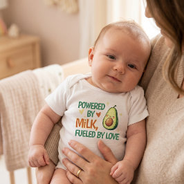Schattig Powered by Milk Fueled by Love Avocado Wi Romper