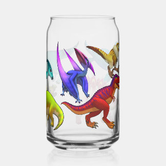 Schattig prehistorisch drinkglas blikvorm glas