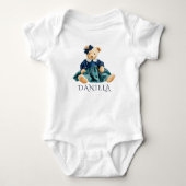 Schattig Preppy Teddyspeeltje Meisje Romper (Voorkant)