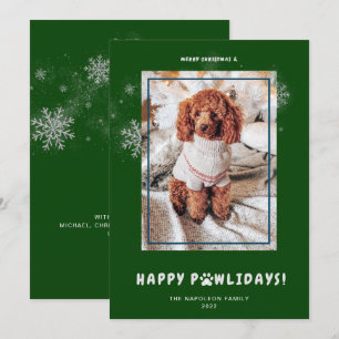 Schattig Prettig Kerstfeest Gelukkig POot-jesfeest Feestdagenkaart