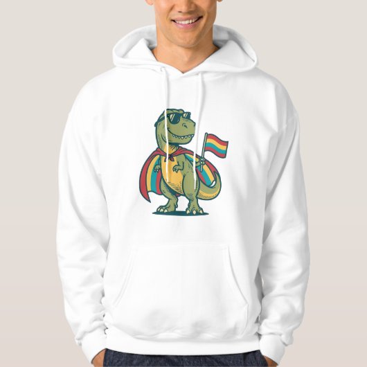 Schattig Pride Dinosaur Vector T-shirt Ontwerp_1 (Voorkant)
