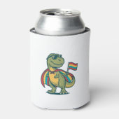 Schattig Pride Dinosaur Vector T-shirt Ontwerp_1 Blikjeskoeler (Blikje Voorkant)