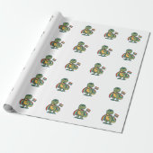 Schattig Pride Dinosaur Vector T-shirt Ontwerp_1 Cadeaupapier (Uitgerold)