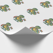 Schattig Pride Dinosaur Vector T-shirt Ontwerp_1 Cadeaupapier (Hoek)