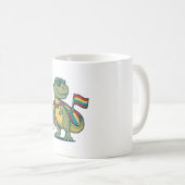 Schattig Pride Dinosaur Vector T-shirt Ontwerp_1 Koffiemok (Voorkant rechts)