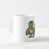 Schattig Pride Dinosaur Vector T-shirt Ontwerp_1 Koffiemok (Voorkant links)