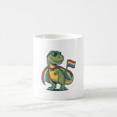 Schattig Pride Dinosaur Vector T-shirt Ontwerp_1 Koffiemok (Center)